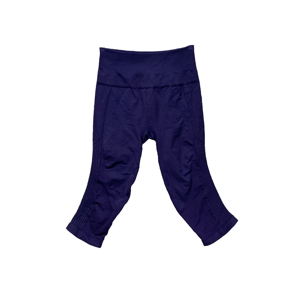 Lululemon Leggings Womens 6 Nightfall In The Flow Cropped Seamless Ruched Fitted
